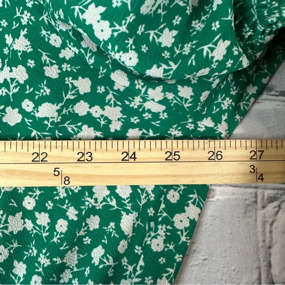 Adorne Floral Tiered Maxi Dress Size 22W Green Cottagecore Prairie Modest - Picture 12 of 14